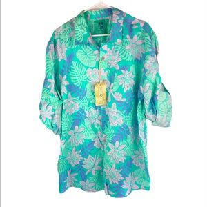 Ocean and Coast 100% Linen Tropical Shirt